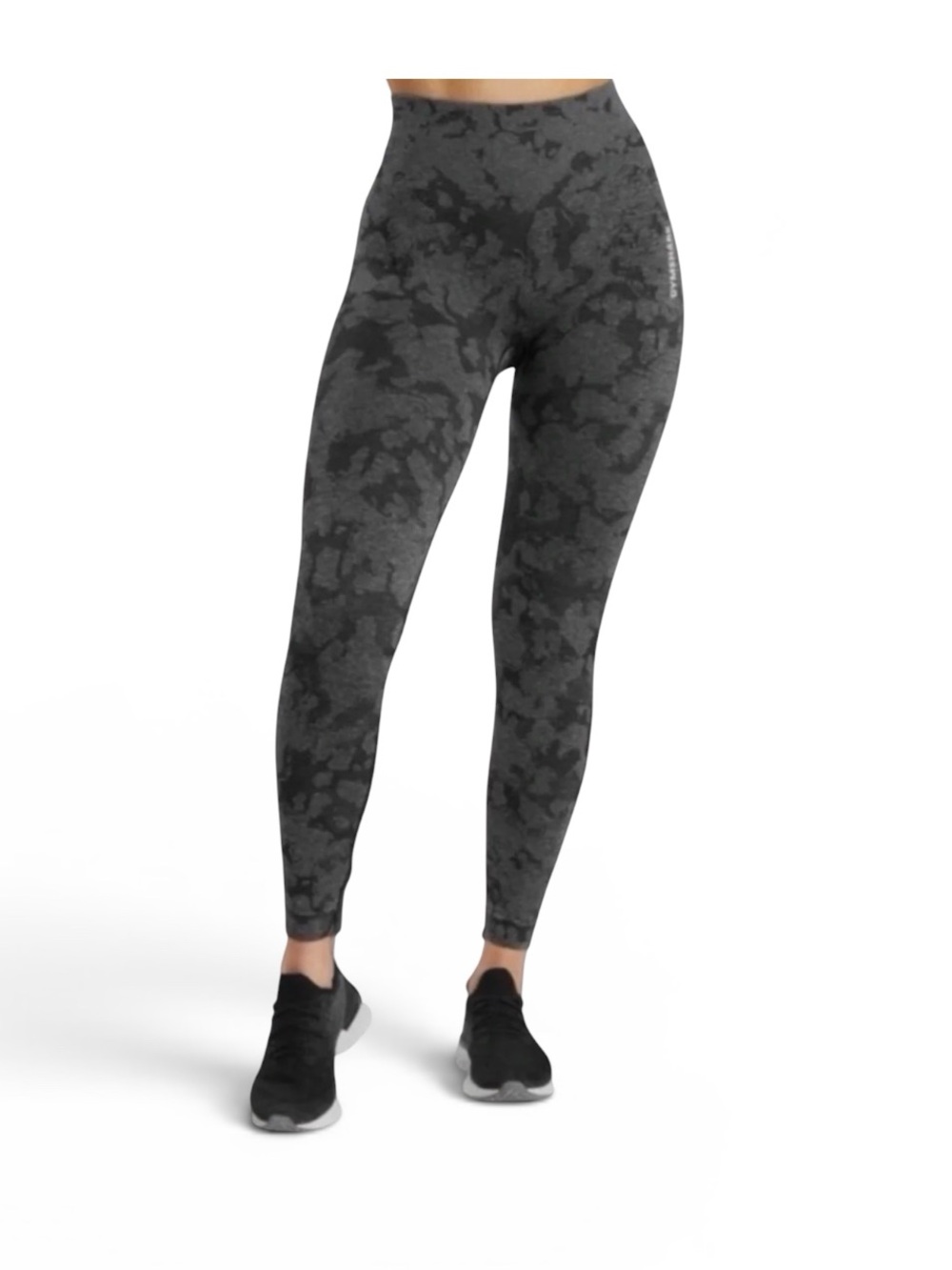 Gymshark Adapt Camo Seamless High Waisted Leggings Grey Black Size XS
